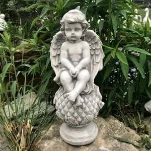 Műkő angyal szobor - kép 2