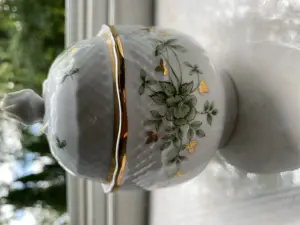 Hollóházi porcelán :6 személyes kávéskészlet hibátlan, új minden darab alján a márka jelzés megvan. - kép 3