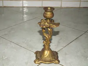 Réz gyertyatartó 3 db. egyben vagy külön - kép 4