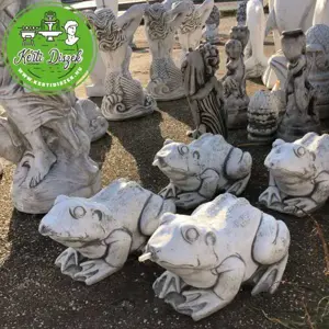 Béka vízköpő kerti szobor - kép 3