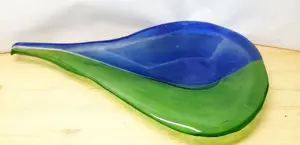 Különleges kínáló tálca öntött üveg Seguso Vetri d'Arte Murano