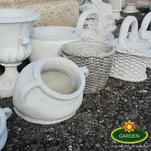 Felezett amfora kaspó nagy - kép 3