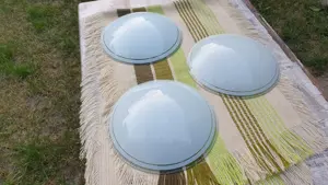 Ufó mennyezeti lámpa búra eladó, 3db, 25 cm átmérő - kép 7