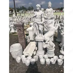 Íjász fiú 85cm férfi szobor - kép 3