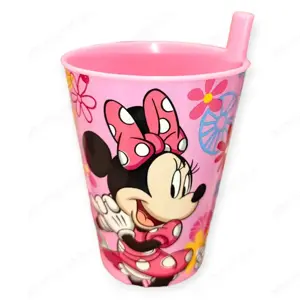 Minnie egér szívószálas pohár lányoknak 260 ml