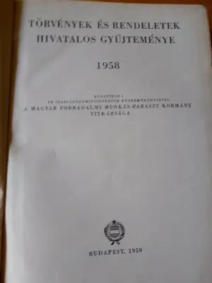 Törvények és Rendeletek Hivatalos Gyűjteménye 1958 - kép 2