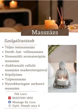 Relaxáló, lazító svédmasszázs Győrben - kép 2