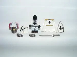 Lego Castle figurák kereszteslovag keresztes Teuton Lovag katona figura 8db ÚJ - kép 7