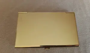 Klasszikus névjegykártyatartó, arany színű, alumínium tok - kép 11