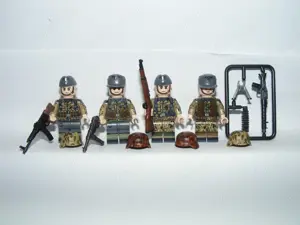 Lego 2. Világháborús Álcázott Német katonák 98K STG44 MP40 MG34 katona ÚJ - kép 4