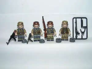 Lego 2. Világháborús Álcázott Német katonák 98K STG44 MP40 MG34 katona ÚJ - kép 5
