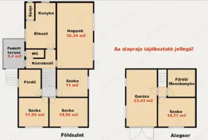 Kiskunhalas városközpont közeli tágas, 2 szintes családi ház! - kép 2