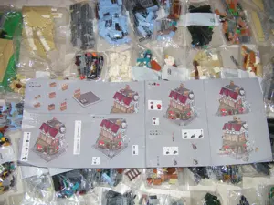 Lego komp. Creator Icons 10350 Tudor kori városrész Corner moduláris ház LEPIN ÚJ - kép 8