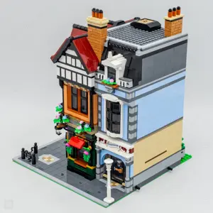 Lego komp. Creator Icons 10350 Tudor kori városrész Corner moduláris ház LEPIN ÚJ - kép 6