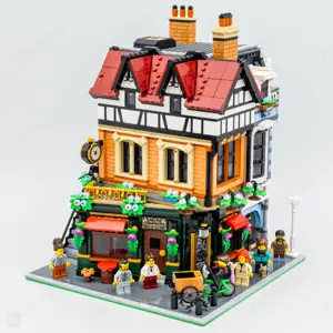 Lego komp. Creator Icons 10350 Tudor kori városrész Corner moduláris ház LEPIN ÚJ - kép 2