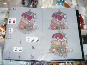 Lego komp. Creator Icons 10350 Tudor kori városrész Corner moduláris ház LEPIN ÚJ - kép 10