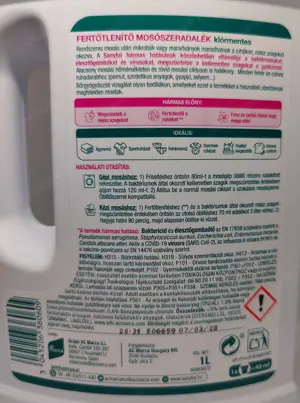 Sanytol Fehér virágok klórmentes fertőtlenítő mosószeradalék, XXL, 1 liter - kép 2