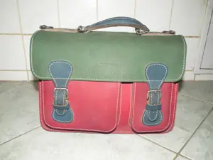 Ritka színes Blázek & Anni férfi valódi bőrtáska bőr táska  - kép 2