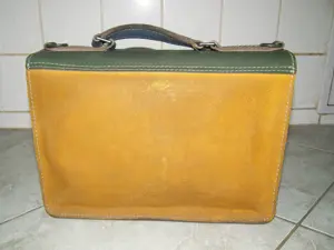 Ritka színes Blázek & Anni férfi valódi bőrtáska bőr táska  - kép 3