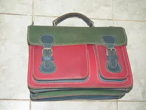 Ritka színes Blázek & Anni férfi valódi bőrtáska bőr táska  - kép 6