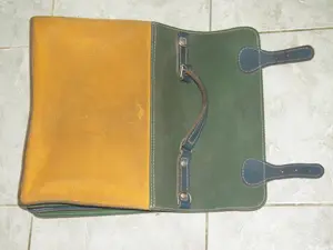 Ritka színes Blázek & Anni férfi valódi bőrtáska bőr táska  - kép 9