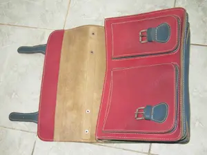 Ritka színes Blázek & Anni férfi valódi bőrtáska bőr táska  - kép 8