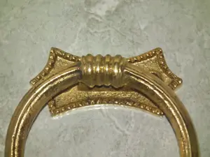 Kopogtató oroszlános réz fajsúlyos réz oroszlán fejes kopogtató - kép 4