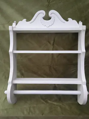 Fehér színű füszertartó polc eladó  - kép 6