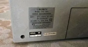 CROWN CSC-950L magnó Boombox szervizelve! - kép 5