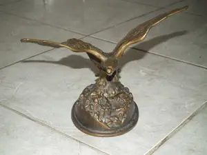 Régi Turul sas szobor turulmadár súlyos réz nr.5 - kép 3