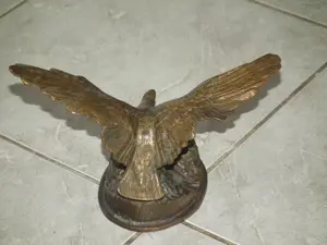 Régi Turul sas szobor turulmadár súlyos réz nr.5 - kép 5