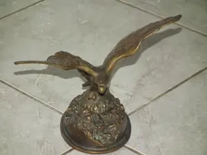 Régi Turul sas szobor turulmadár súlyos réz nr.5 - kép 7