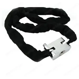 Kerékpáros zár láncos lakat 120 cm-es lánc integrált lakat vadi új 3 kulcsos - kép 2