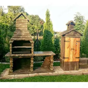 Fahatású kerti sütő grill - kép 2