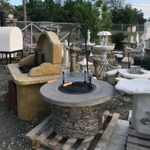 Kerti sütő betonelemekből - kép 4