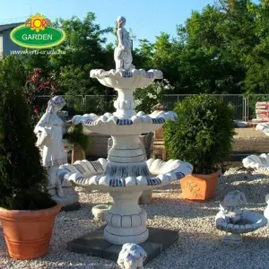 Lány csobogóval 3 szintes szökőkút - kép 4