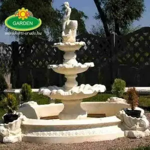 Lány csobogóval 3 szintes szökőkút - kép 5