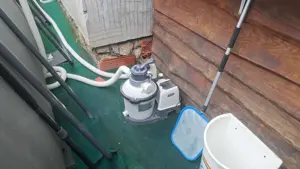 Kerti medence intex 549x274x132 +létra+homokszürö+meritőháló.  - kép 4