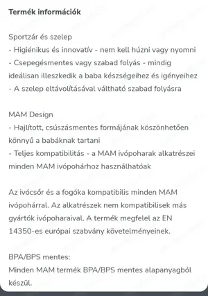 Bontatlan Mam sport itatópohár, sportkupacs 12m+ 330ml - kép 3