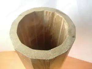 Ashiko dob Nyugat-Afrikából keményfa hasábokból, egzotikus kuriózum - kép 5