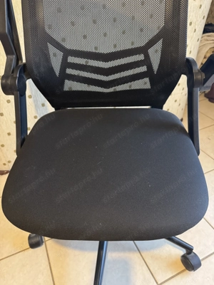 Fekete irodai forgó szék - kép 2