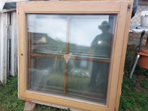 Disz osztós fa ablak 5 db egyben is sz;119 m;117 hőszigetelt bukó-nyiló 2 réteg üveg az osztás leveh - kép 2