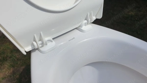 Cersanit WC csésze ülőkével eladó, hátsó kifolyású - kép 16