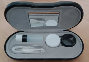 Kontaktlencse-tok és szemüvegtartó tok, 2 az 1-ben Kemény Szemüvegtok. - kép 4