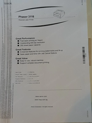 Xerox Phaser 3116 lézernyomtató - kép 3