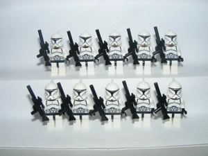 Lego Star Wars figurák Ep1. Clone Trooper klón katona figura 10db fegyver ÚJ - kép 3