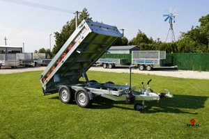 Új fékes SEBAL (2500 kg) billenő platós kézipumpás utánfutó - kép 6