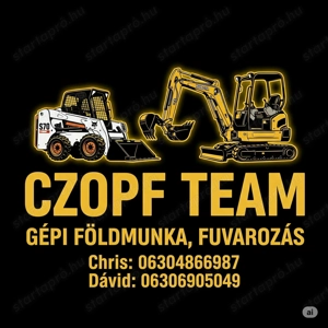 Gépi és kézi földmunka, valamint fuvarozás