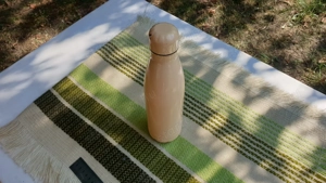 Termosz eladó, rozsdamentes, világosbarna, 0,5l