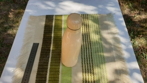 Termosz eladó, rozsdamentes, világosbarna, 0,5l - kép 2